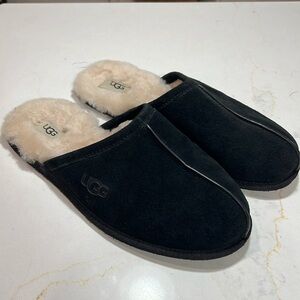 UGG Mens 11 Scuff Comfort Slip  on Suede slipper shoes 1101111 Black